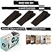 CoJo Premium Rubber Brown Door Stopper 3 Pack – All Floor Surfaces Door Stop – Home and Office Flexible Door Stops Non Scratching Strong Grip - Wedge Doorstop Non-Skid Rubber Base Grip –5 Bonus eBooks
