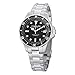 Stuhrling Original Men's 664.01 Aquadiver Quartz Date Black Dial Watch
