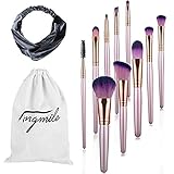 Makeup Brushes, Angmile 10 Pcs Makeup Brush Set, The Professional Makeup Brushes For Women Include Foundation Powder Blush Eyeshadow Brush