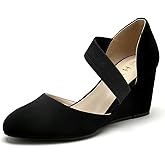 HTL Women's Wedge Heel Pumps