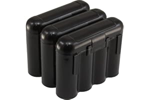 3 AA/AAA / CR123A Black Battery Holder Storage Cases