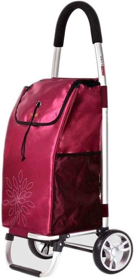 LMCLJJ Shopping Trolley, Foldable Grocery Cart, Folding Laundry, Pull Cart with Wheels (Color : C)