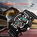 Men's Sports Watch Dual Time Quartz Analog Watch Military Time Unique Digital Alarm Stopwatch Fashion Led Dress Watch Athletic Cheap Wrist Watches on Sale 50M Waterproof for Kids Boy Children- Black