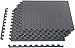 Amazon Basics Foam Interlocking Exercise Gym Floor Mat Tiles - 6-Pack, 24 x 24 x .5 Inch Tiles (24 sqft)