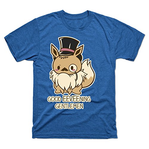 Good Eevee-Ning Gentlmen! - Teepublic Male Large Tri-Blend T-Shirt