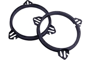 beler 2Pcs 6.5" Rear Door Speaker Adapter Spacer Rings Fit for Subaru Impreza Forester WRX Legacy