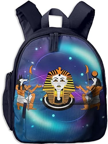 Casual Lightweight Canvas Backpacks Tiles Egyptian Gods Bookbag Shoulder Bag School Backpack For Kids
