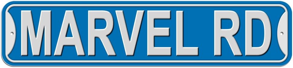 Marvel Rd Road Sign Plastic Wall Door Street Road Female Name Blue Amazon Co Uk Kitchen Home