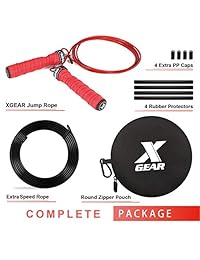 XGEAR Speed Jump Rope- Anti-Skid Handle -2 Adjustable Cable Rope-Fit for Men & Women,Workout for WOD,MMA Or Box Training