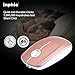 Wireless Mouse, Inphic Slim Silent Click Rechargeable 2.4G Wireless Mice 1600DPI Mini Optical Portable Travel Cordless Mouse with USB Receiver for PC Laptop Computer Mac MacBook