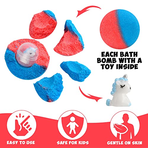 Laoch Nessi Kids Bath Bombs with Surprise Inside Includes 9 Large