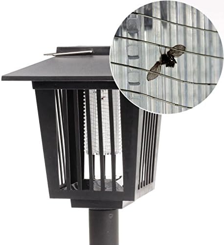Garden Solar Powered Mosquito Zapper UV Bug Zapper Insect Killer Bug Killer for Backyard, Door Steep, Balcony, Courtyard and Camping Trip …