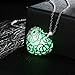 3 Pack Magical Heart Glow in the Dark Charms Pendant Necklace Bulk