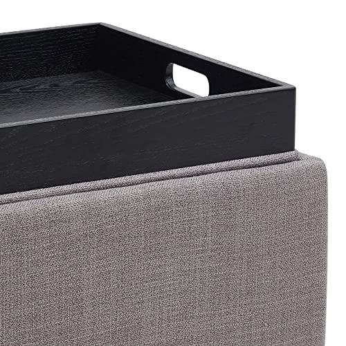 CHITA Storage Ottoman Cube (with Tray),Footrest Stool Seat Serve as