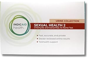INDICAID Health STD Test for Men & Women - Test for Chlamydia and Gonorrhea, at Home Sample Collection, Discreet Results and Virtual Consultation by CLIA-Certified Lab Within 4 Days