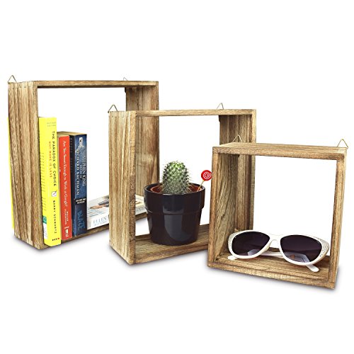 Ikee Design Floating Wall Mount Shelf Decorative Square Shelves Home Decor Set Set Of 3 Buy Online In Aruba Ikee Design Products In Aruba See Prices Reviews And Free