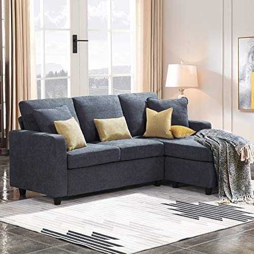HONBAY Convertible Sectional Sofa Couch L Shaped Sofa Couch with