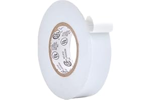 WOD TAPE WOD ETC766 Professional Grade General Purpose White Electrical Tape UL/CSA Listed core. Vinyl Rubber Adhesive Electrical Tape: 3/4inch X 66ft. - Use at No More Than 600V & 176F (Pack of 1)