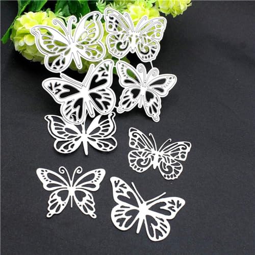 Butterfly Die Cuts Stencil, Metal Template Moulds Cutting Dies Cut Stencils for DIY Scrapbooking Photo Album Decorative Embossing Paper Dies for Card Making Templated (ZC274)