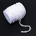 BlueSnail 99 ft Clear Crystal Acrylic Like Beads Wrapped by The Roll - Wedding Decorations, Party Decor, DIY(Flat, Clear)