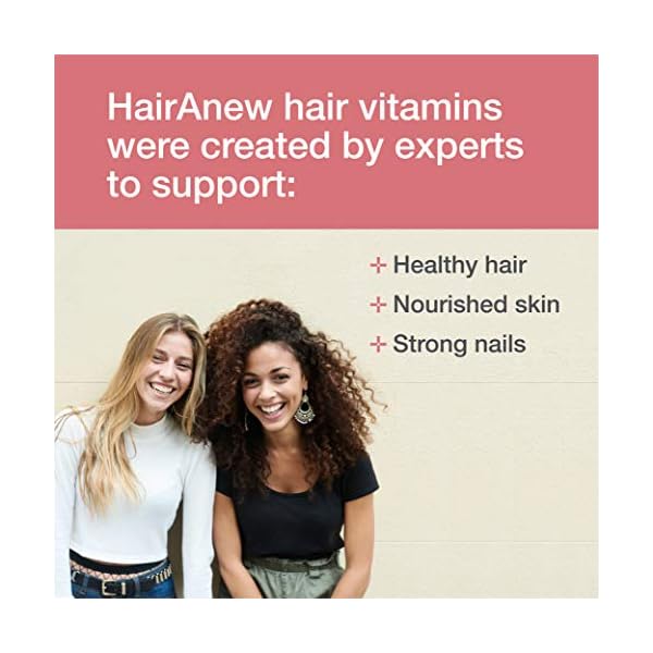 HairAnew-Focused-Hair-Formula-For-Women-For-Stronger-Thicker-Healthier-Hair-5000-Biotin-PLUS-Key-Hair-Vitamins-Minerals-Nutrients-Independently-Tested-Vegan-Gluten-Free-Non-GMO HairAnew: Focused Hair Formula For Women - For Stronger, Thicker, Healthier Hair - 5000 Biotin PLUS Key Hair Vitamins…