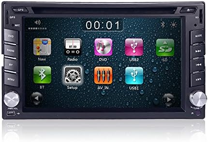 Navihouse 6.2‘’ GPS Navigation HD 2DIN Car Stereo DVD Player 3G Bluetooth iPod MP3