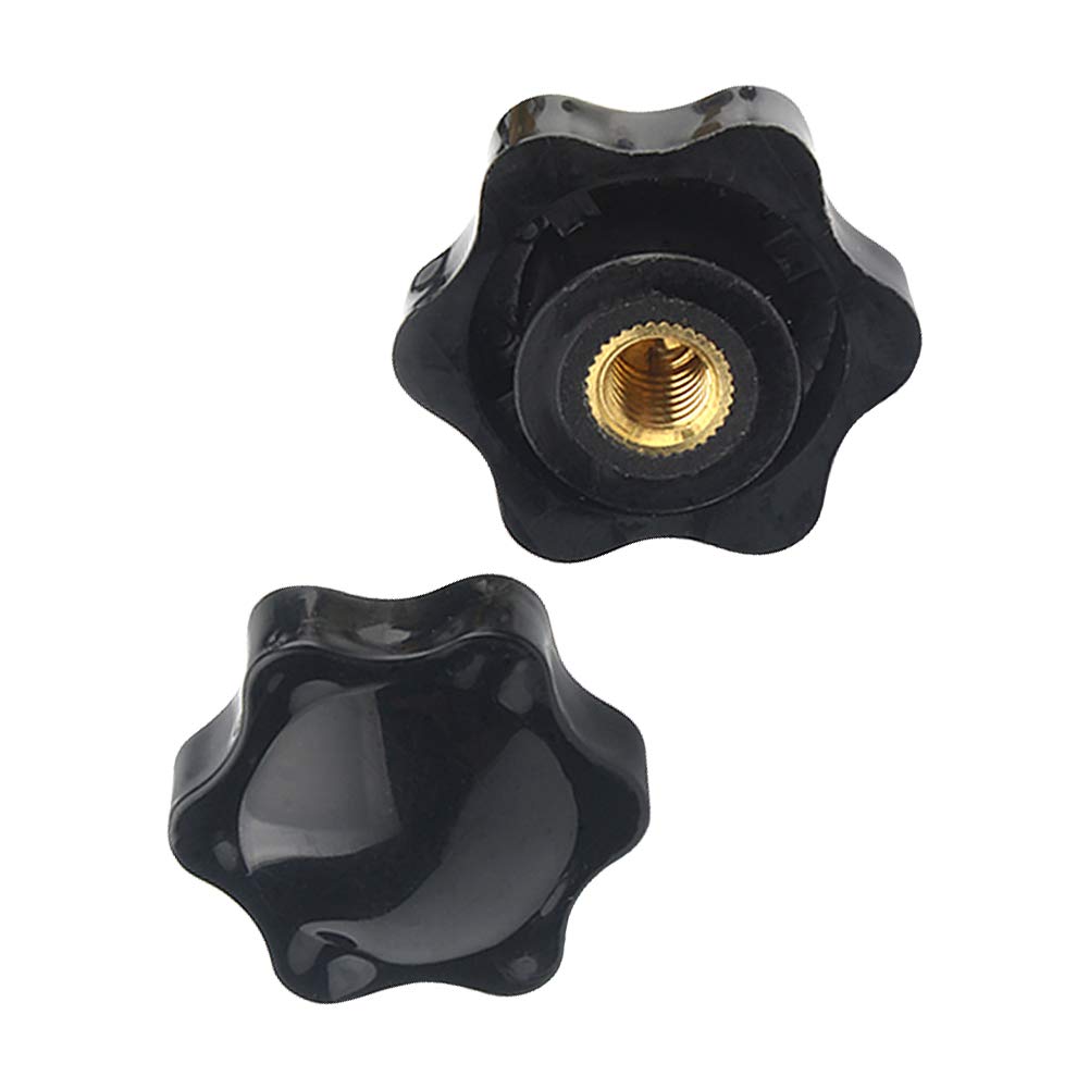 Yudesun Hardware Fasteners Star Clamp Handle Knob - M4 M5 M6 M8 M10 Star Shape Thumb Nuts Female Button Wire Plastic Head Handle