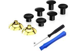eXtremeRate ThumbsGear Interchangeable Ergonomic Thumbstick for PS5 Controller, for PS4 All Model Controller - 3 Height Domed