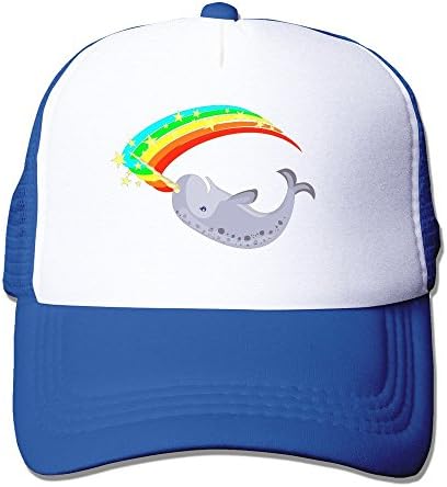 Men/Women Narwhal Rainbow Mesh Hats Caps