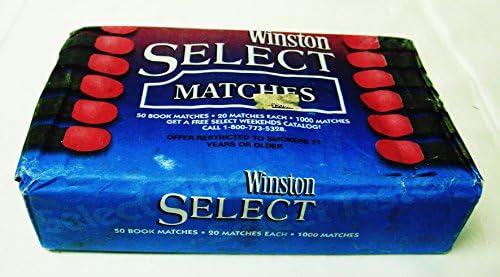 Winston Selects 1994 Vintage 50 Matchbooks-New in Factory Sealed Pkg-SEE ALL PICS-Rare