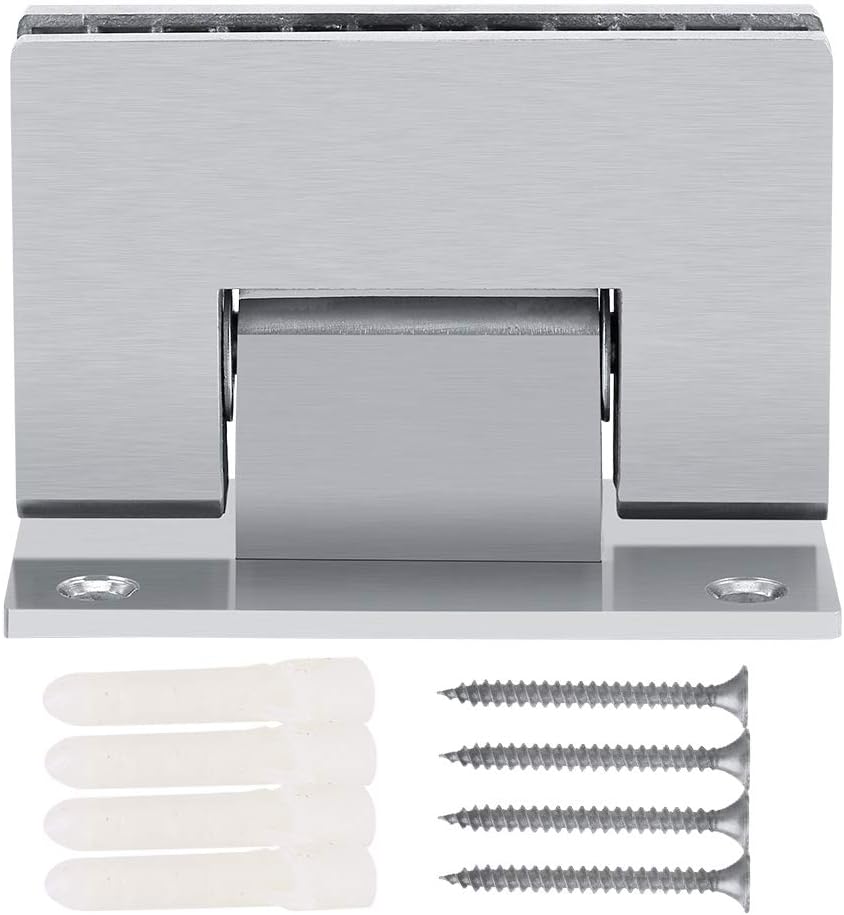 Raguso Stainless Steel Bathroom Clamp 8 10 mm Bracket Frameless Wall to Glass Shower Door Wall Mount Hinge 90 Degree Shower Hinge Clampcleaning Supplies