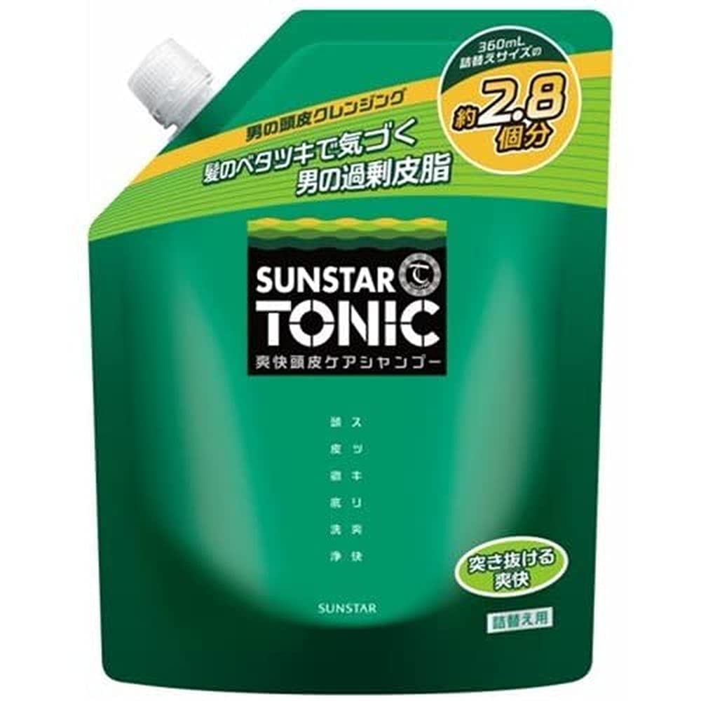 Sunstar Tonic 【大容量】 (サンスタートニック) シャンプー 爽快頭皮ケア 詰替え用 1000mL ノンシリコン処方 [シトラスハーブの香り]商品画像