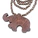 Baoyi Jewelry Wood Necklace Animal Pendant Wooden Hip-hop Bead Chain Good Wood Style for Men