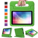 LTROP Case for Fire 7 - Shock Proof Light Weight Kids Case Super Protection Cover Convertible Handle Stand Case for Fire 7 inch Display Tablet (7th Generation - 2017 Release), Green