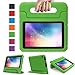 LTROP Case for Fire 7 - Shock Proof Light Weight Kids Case Super Protection Cover Convertible Handle Stand Case for Fire 7 inch Display Tablet (7th Generation - 2017 Release), Green primary