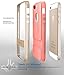 iPhone SE Case, Vena vAllure Wave Texture, Bumper Frame, Drop Protection CornerGuard ShockProof, Strong Grip, Slim Hybrid Cover for Apple iPhone SE / 5s / 5 (Gold / Coral Pink)