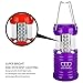 LED Lantern, Ultra Bright Camping Lantern for Hiking, Emergencies, Hurricanes, Outages, Storms, Camping and Multi Purpose (Red and Purple, 2 Pack)