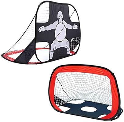 Porayhut 2 In 1 Pop Up Kids Soccer Goal Portable Kids Soccer Net