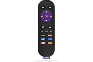 for Roku Remote, Gvirtue Replacement Remote Control for Roku 1, 2, 3, LT, Express, Express+ (HD, XS, XD, N1) - New 6 Buttons