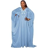HD African Dresses for Women Fashion Beading Rhinestone Kaftan Maxi Dress