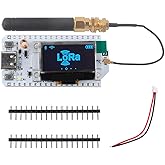 DIYmalls 915 ESP32 LoRa OLED Board V3 + 915MHz LoRa Antenna U.FL to SMA for Arduino IOT LoraWan Gateway, not Compatible with 