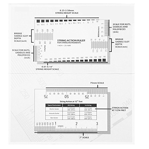 Aenmil® Long lasting Stainless Steel Measuring String Action Gauge