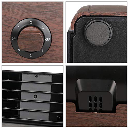 Desk Fan Personal Large Wind Turbine Table Cooling Fans for Home Office AC Powered (Renewed)
