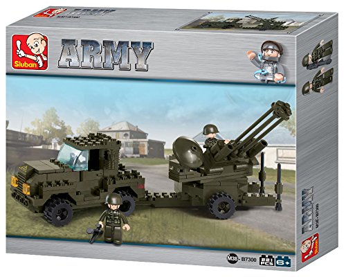 Sluban Anti-Aircraft Gun Army Building Kit (224 Pieces)
