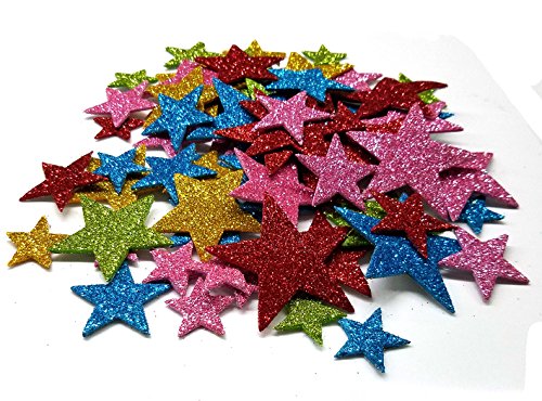 Aoyoho Multicolor Self Adhesive Star Shape Foam Stickers For Christmas New Year Rom Decorate(Approx 340pcs)