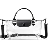 BSAFP Clear Bag for Stadium Events Small Crossbody Purse Handbags for Concerts Sports Events
