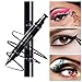 PrettyDiva Winged Eyeliner Stamp - Waterproof Long Lasting Liquid Eyeliner Pen Smudgeproof Eye Makeup Seal Stamp Tool for Wing or Cat Eye - Black