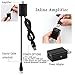 GJT Amplified TV Antenna HDTV Digital Antenna 50 Miles Range Indoor High Reception with Detachable Signal Booster for Free Channel,10ft High Performance Coax Cable with Adapter