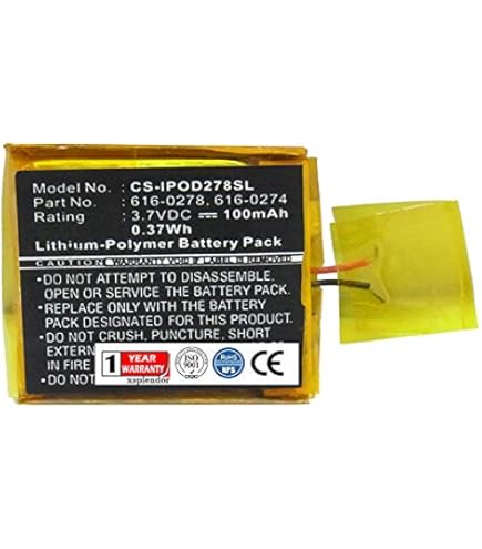 IPod Shuffle 3 3rd Gen Generation Battery Replacement 616-0429 75mAh