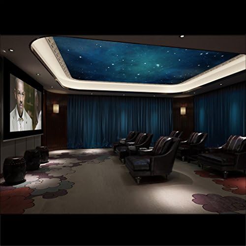 Colorleaf Home Theater Movie Velvet Curtain Panel Drapes,Flat Hooks for track - Midnight Blue 150W x 102L inch (1 Panel) for Concert Stage Hall Club ,Party backdrops,Wedding backdrops